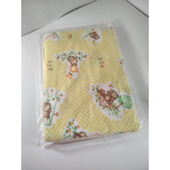 Nip VTG RIEGEL TEDDY BEAR Baby Blanket Bears Pot Belly Receiving Blanket - Picture 4 of 4